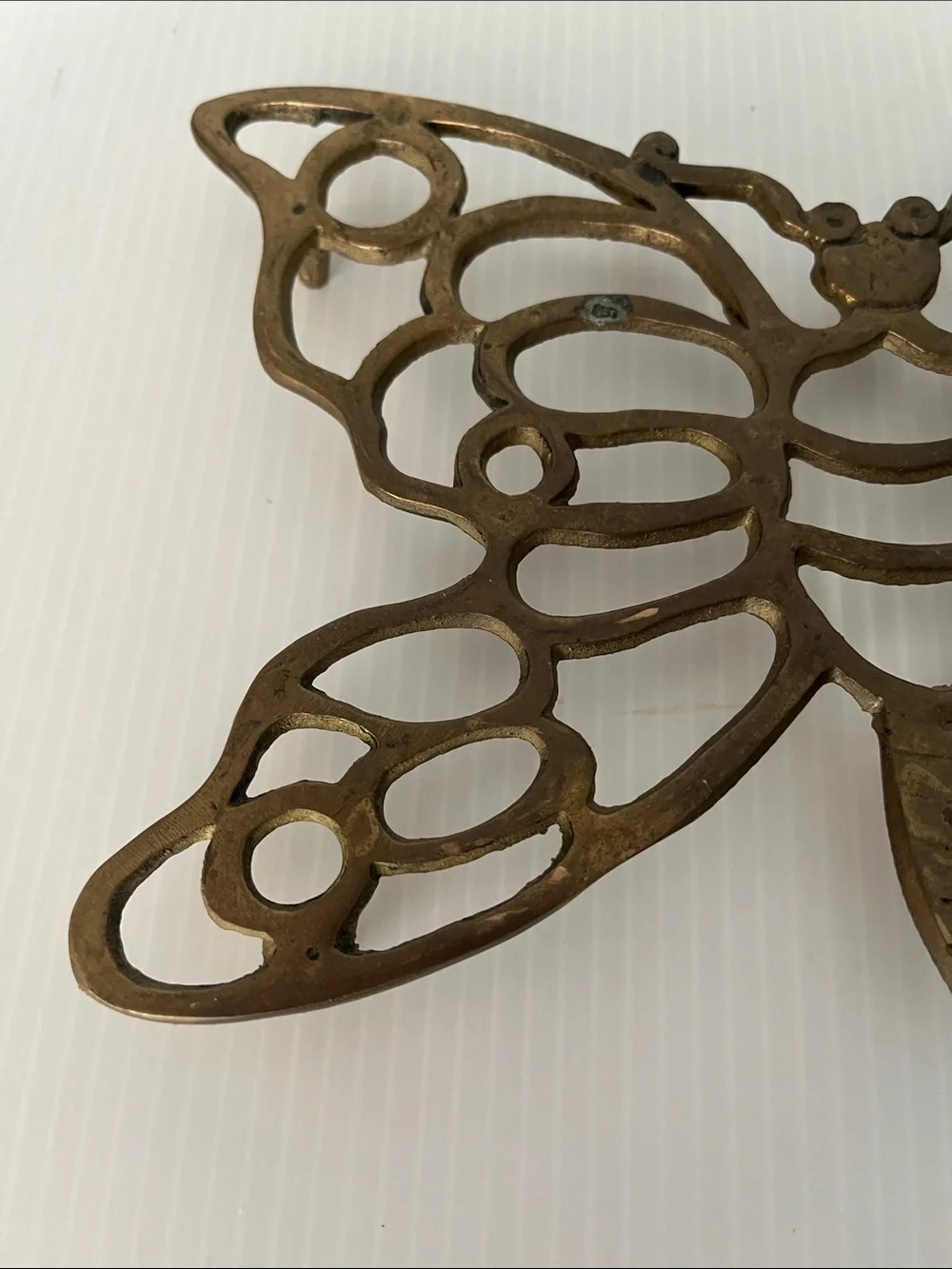 Vintage Brass Butterfly Trivet/ Wall Decor